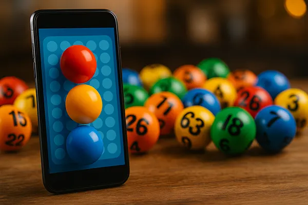 Boleto de lotería en smartphone